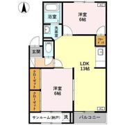 プレジールビューラ Aの間取り画像