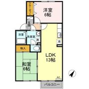 バロンコート A棟の間取り画像