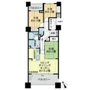 ライオンズステージ四日市の間取り画像
