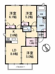 シャーメゾンパストラーレの間取り画像