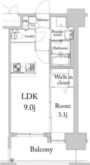 エンクレスト薬院大通の間取り画像