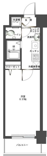 エンクレスト赤坂弐番館の間取り画像