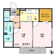 クレール岩瀬の間取り画像