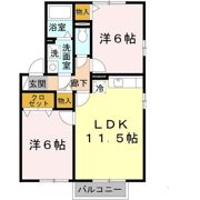 メゾン プレミール A棟の間取り画像