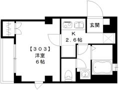 ディアマンテス新宿の間取り画像