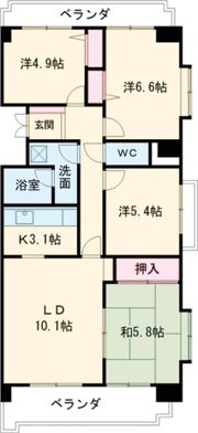 エスポア曙の間取り画像