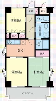 BKハイツ都賀の間取り画像