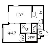 ラージヒル菊水の間取り画像