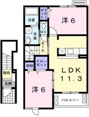 グランディアス トシの間取り画像