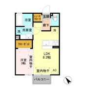 セジュール乙女の間取り画像
