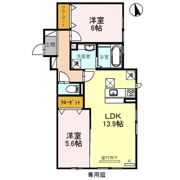 Crea南楠葉の間取り画像