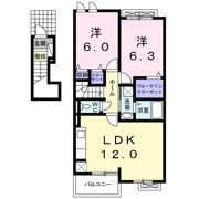 メロ－ライフBの間取り画像