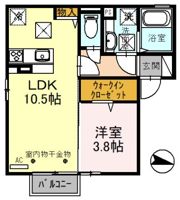 agreable(ｱｸﾞﾚｱｰﾌﾞﾙ）の間取り画像