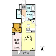 D-room飯倉の間取り画像
