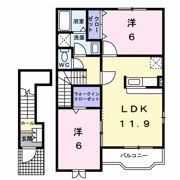ポライトリー ガーデンB棟の間取り画像