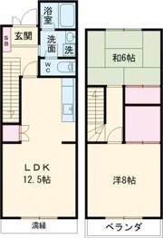 第3錦フルーツコーポ レモンの間取り画像