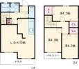 藤原テラスハウスAの間取り画像
