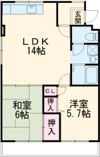 グリーンハイツ東山の間取り画像
