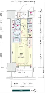 プレサンスSAKAEフロントの間取り画像