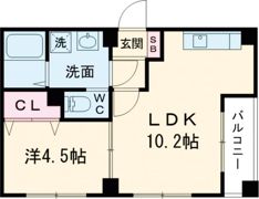 エクセレント天理の間取り画像