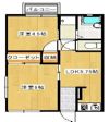 コーポ秋桜の郷の間取り画像