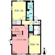 オードリーBの間取り画像
