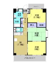 こうかマンションの間取り画像