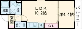 F＋style浜寺石津町西1号館の間取り画像