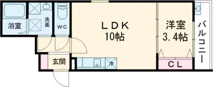F+style 浜寺石津町西3号館の間取り画像