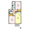 ベルドミール岡 Bの間取り画像