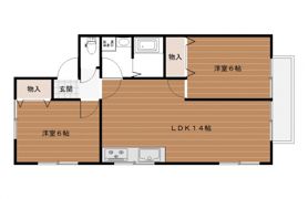 ファミール沼田Bの間取り画像