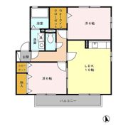 グランリッツ西島 Bの間取り画像
