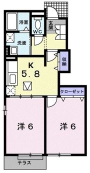 ブリッサ ジツモンAの間取り画像