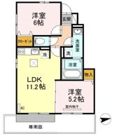 コーポ松ノ木の間取り画像