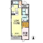 レーヴ・リボンYKの間取り画像