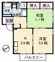 ディアスすぎ B棟の間取り画像