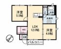リバージュ B棟の間取り画像