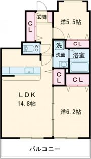 フラージュ・ヴェールの間取り画像