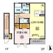 サクシード大みか Bの間取り画像