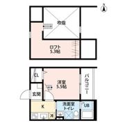 Ciel Bleu 志賀本通(シエルブルーシガの間取り画像