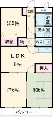 サン丸山の間取り画像