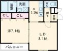 フジパレス関茶屋Nの間取り画像