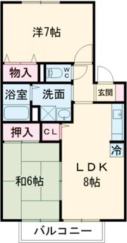 トリヴァンベール松川の間取り画像