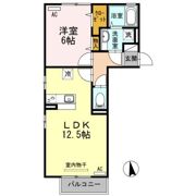 クローバーM B棟の間取り画像