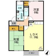 サンスカイ三城 B棟の間取り画像