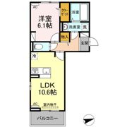 アンジューノ上代 B棟の間取り画像