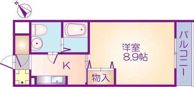 パストラル西中条の間取り画像