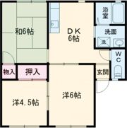 レジデンスニューパストラルBの間取り画像