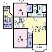 ライフコート鏡Aの間取り画像