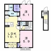アクアⅡの間取り画像
